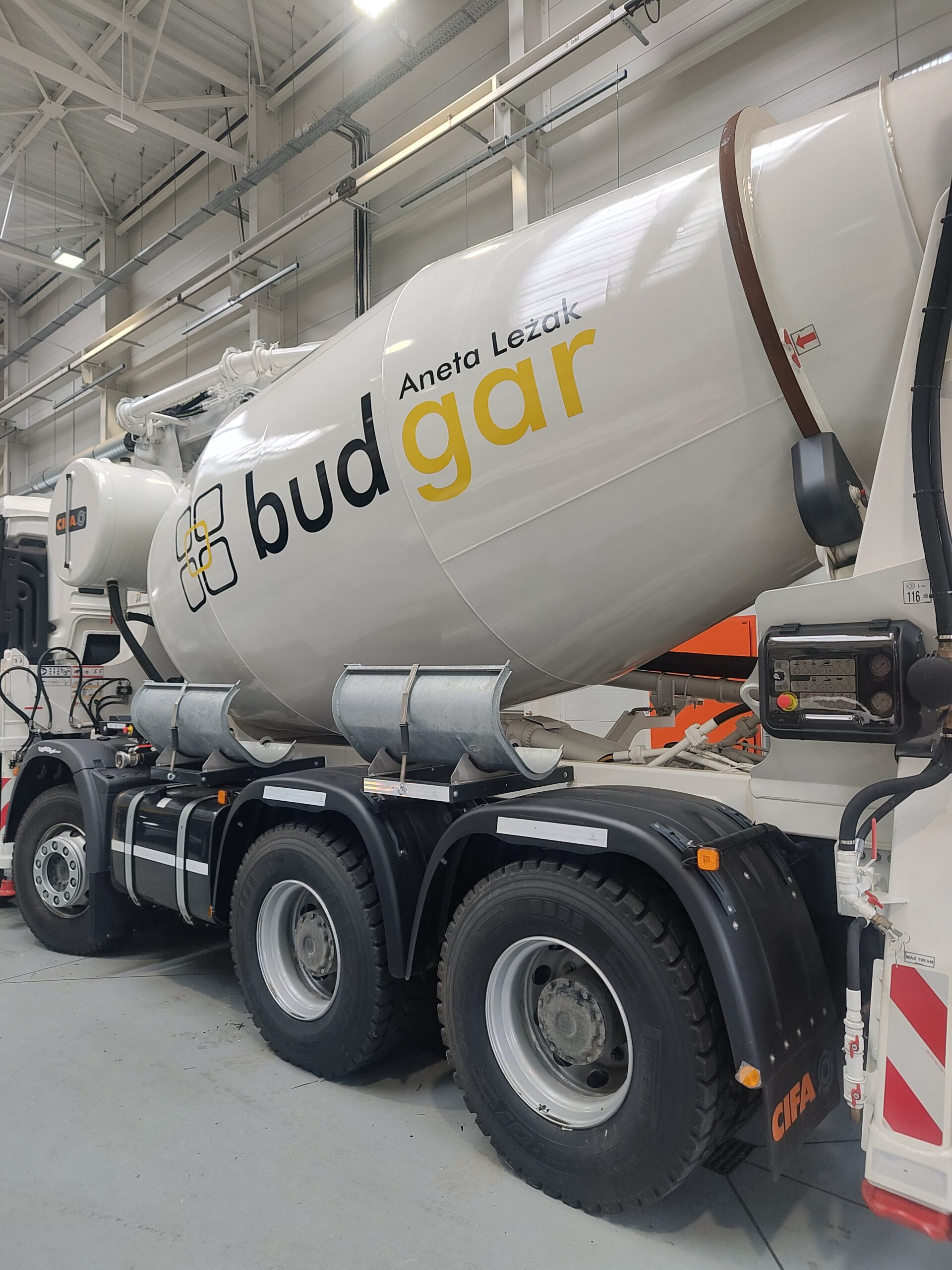 oklejanie betoniarki